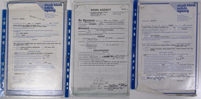 Lot 59 - 1970S/80S CONTRACTS/BOOKING AGREEMENT ARCHIVE - CLASSIC ROCK INC RORY GALLAGHER .