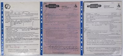 Lot 60 - 1980S CONTRACTS/BOOKING AGREEMENT ARCHIVE - PUNK / NEW WAVE.