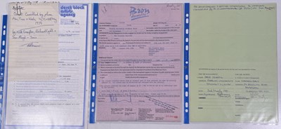 Lot 60 - 1980S CONTRACTS/BOOKING AGREEMENT ARCHIVE - PUNK / NEW WAVE.
