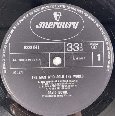 Lot 71 - DAVID BOWIE - THE MAN WHO SOLD THE WORLD LP (UK ORIGINAL 'DRESS SLEEVE' - 'TONNY' CREDIT - MERCURY 6338 041).