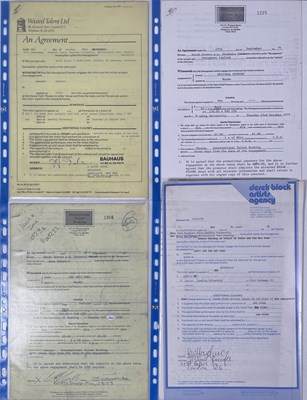 Lot 61 - 1970/80S CONTRACTS/BOOKING AGREEMENT ARCHIVE - PUNK/POST PUNK.