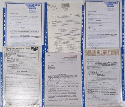Lot 63 - 1970/80S CONTRACTS/BOOKING AGREEMENT ARCHIVE - NEW WAVE / POP.