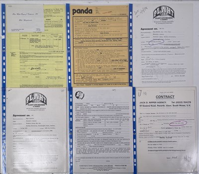 Lot 63 - 1970/80S CONTRACTS/BOOKING AGREEMENT ARCHIVE - NEW WAVE / POP.