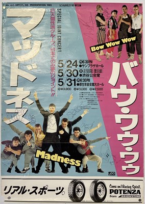 Lot 297 - MADNESS - FULLY SIGNED JAPANESE TOUR POSTER.