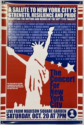 Lot 233 - THE CONCERT FOR NEW YORK - ORIGINAL POSTER.