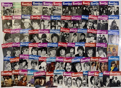 Lot 420 - THE BEATLES - ALMOST COMPLETE RUN OF BEATLES MONTHLY MAGAZINES.