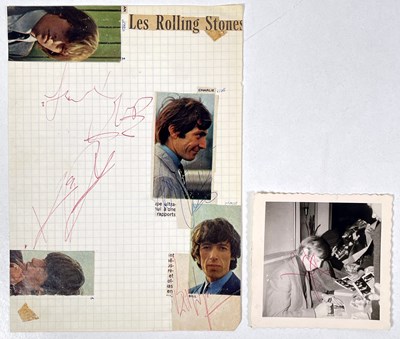 Lot 384 - THE ROLLING STONES - SIGNATURES INC ORIGINAL CANDID CHARLIE WATTS PHOTO.