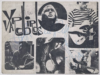 Lot 298 - THE YARDBIRDS - A SIGNED PROMOTIONAL POSTCARD.