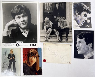 Lot 302 - FRENCH STARS OF THE 1950S/60S - SIGNED POSTCARDS / PHOTOGRAPHS.