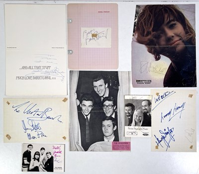 Lot 303 - 1960S ROCK AND POP STARS - SIGNED ITEMS.