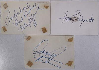 Lot 304 - JAZZ / BLUES AUTOGRAPHS - ELLA FITZGERALD / OSCAR PETERSON / HARRY BELAFONTE.