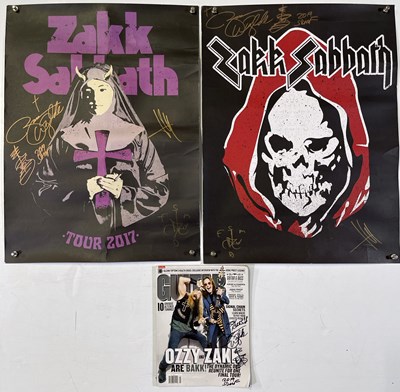 Lot 305 - ZAKK SABBATH - SIGNED POSTERS.