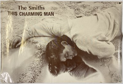 Lot 540 - THE SMITHS - ORIGINAL 'THIS CHARMING MAN' PRE-RELEASE TEASER POSTER.