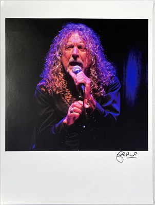 Lot 2270176 - LED ZEPPELIN / ROBERT PLANT - PHOTOGRAPHER SIGNED PRINT.