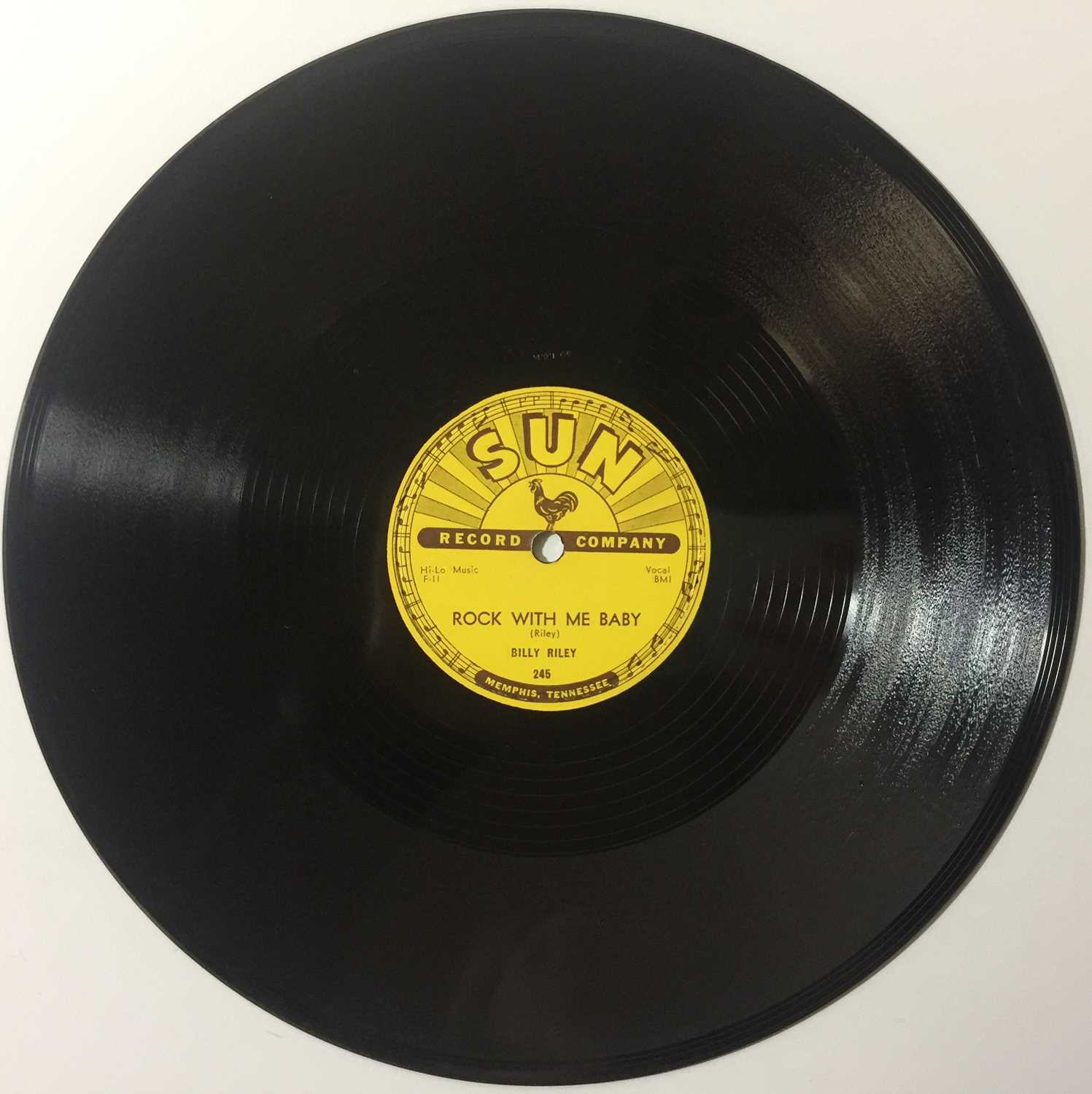 Billy Riley 45 Repro Lot 16 - Billy Riley - Rock With Me Baby 78 (SUN 245)