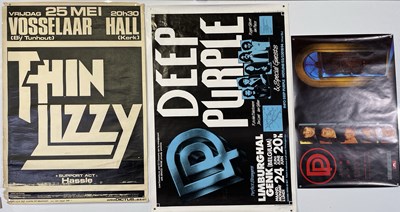 Lot 245 - DEEP PURPLE / THIN LIZZY CONCERT / PROMO POSTERS.