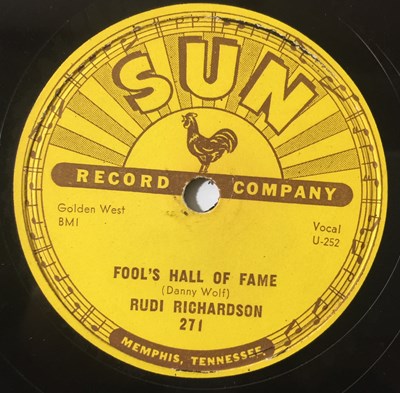 Lot 17 - Rudi Richardson - Fool's Hall Of Fame 78 (SUN 271)