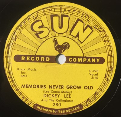 Lot 18 - Dickey Lee - Memories Never Grow Old 78 (SUN 280)