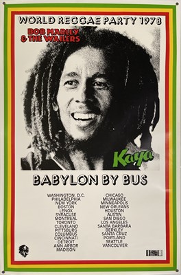 Lot 582 - BOB MARLEY US KAYA TOUR POSTER 1978.