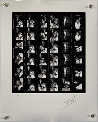 Lot 179 - DEBBIE HARRY / BLONDIE - MARTYN GODDARD SIGNED LIMITED EDITION CONTACT SHEET PRINT.