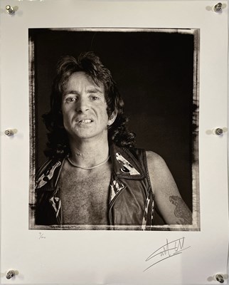 Lot 180 - AC/DC - BON SCOTT - LIMITED EDITION MARTYN GODDARD SIGNED PRINT.