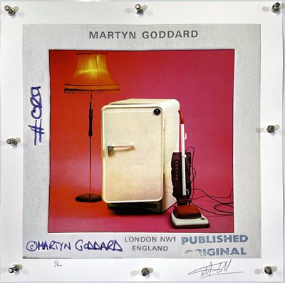 Lot 447 - THE CURE - MARTYN GODDARD SIGNED 'THREE IMAGINARY BOYS' PRINT.