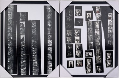 Lot 182 - CREAM - FRAMED VINTAGE CONTACT SHEET DISPLAYS.