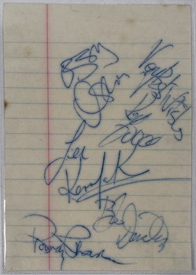 Lot 311 - OZZY OSBOURNE - SIGNED PAGE.