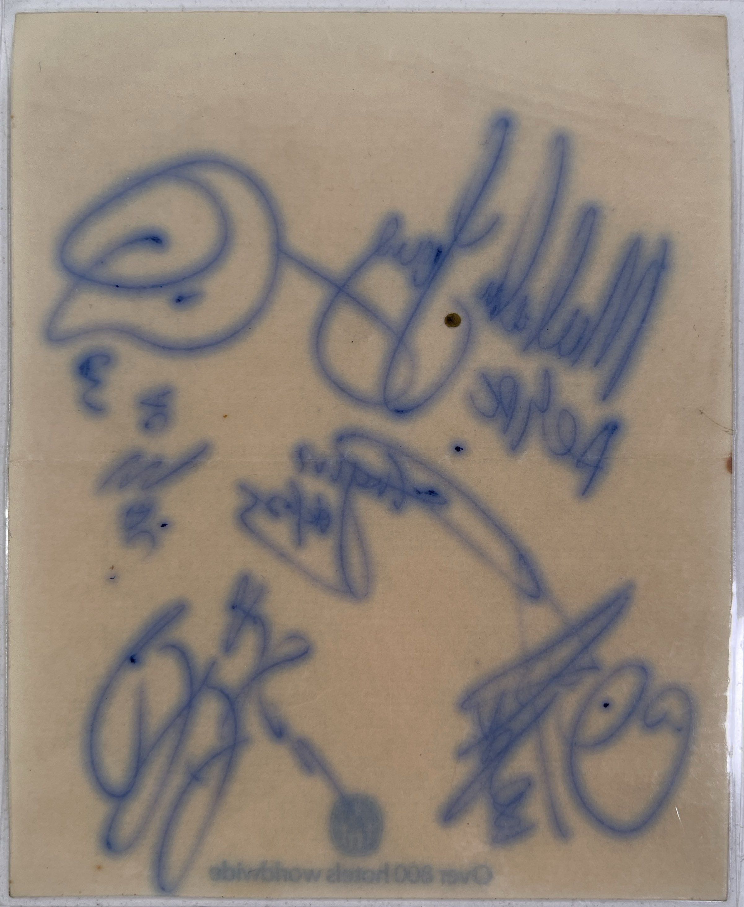 Lot 312 - AC/DC - FULLY SIGNED PAGE INC BON SCOTT.