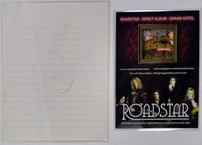 Lot 313 - BIG COUNTRY / JOURNEY - SIGNED PAGES.