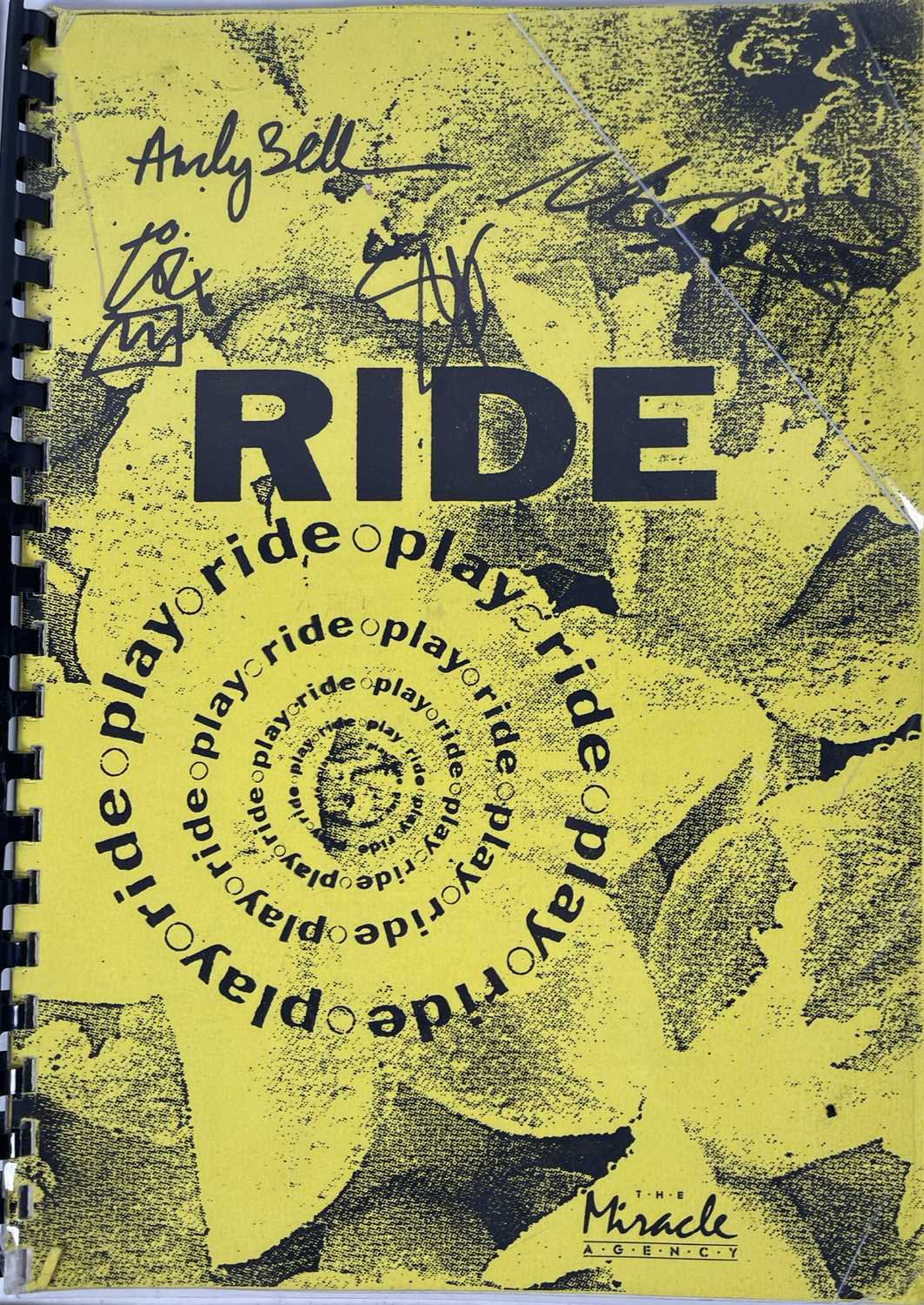 Lot 502 - RIDE - SIGNED LPS AND ITINERARIES.