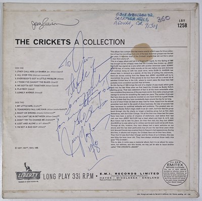 Lot 356 - THE CRICKETS - AN LP SIGNED WITH  INSCRIPTION BY JERRY ALLISON.