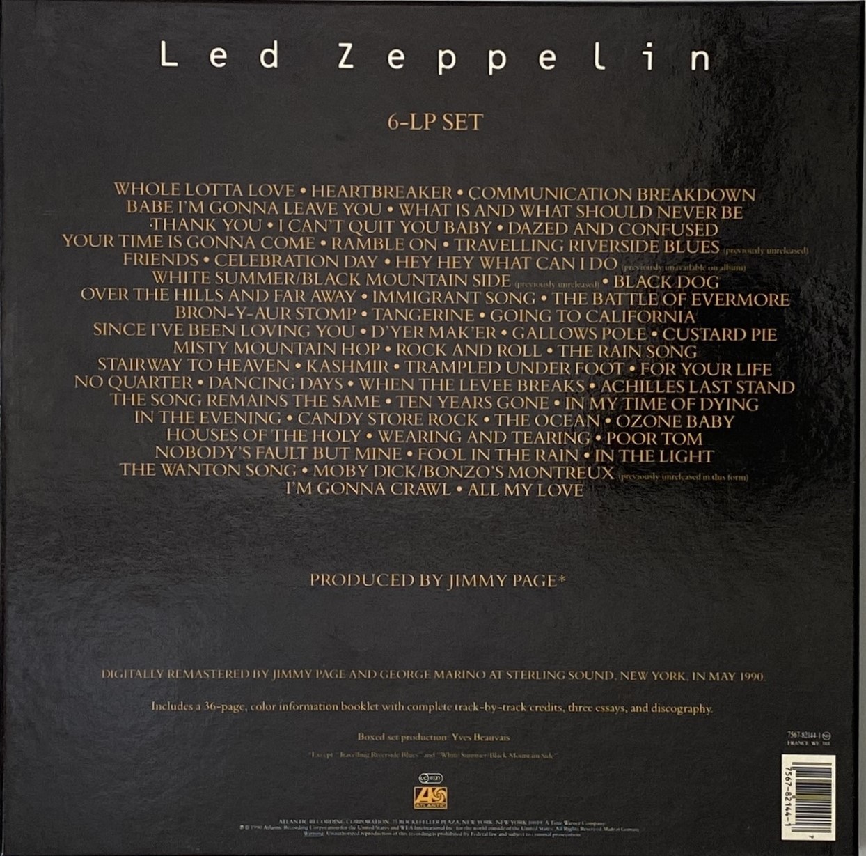 Led Zeppelin Lp Disc Lot 906 - LED ZEPPELIN - LED ZEPPELIN LP BOX SET
