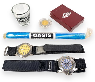 Lot 522 - OASIS - PROMOTIONAL ITEMS INC KNEBWORTH ROCK.