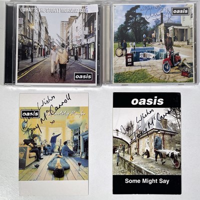 Lot 524 - OASIS - SIGNED ITEMS INC NOEL, LIAM AND PRINCE NASEEM.