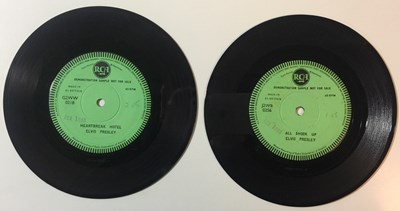 Lot 35 - Elvis Presley - All Shook Up/ Heartbreak Hotel (UK RCA Single Sided 7" Demos)