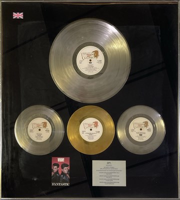 Lot 329 - GEORGE MICHAEL / WHAM - OFFICIAL BPI PRESENTATION AWARD.