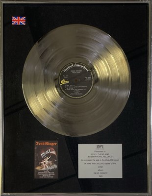 Lot 333 - MEAT LOAF  - OFFICIAL BPI PLATINUM  DISC AWARD.