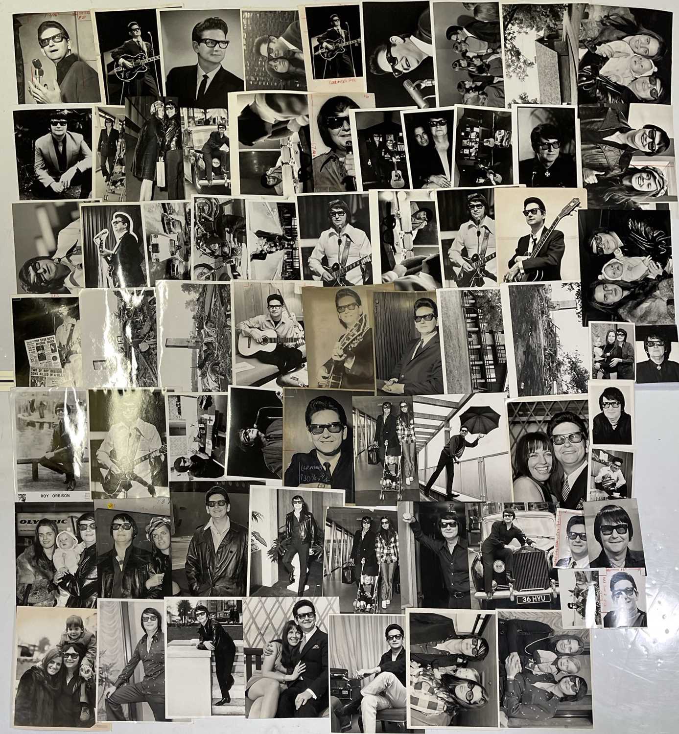 Lot 187 - ROY ORBISON - LARGE COLLECTION OF PRESS PHOTOGRAPHS.