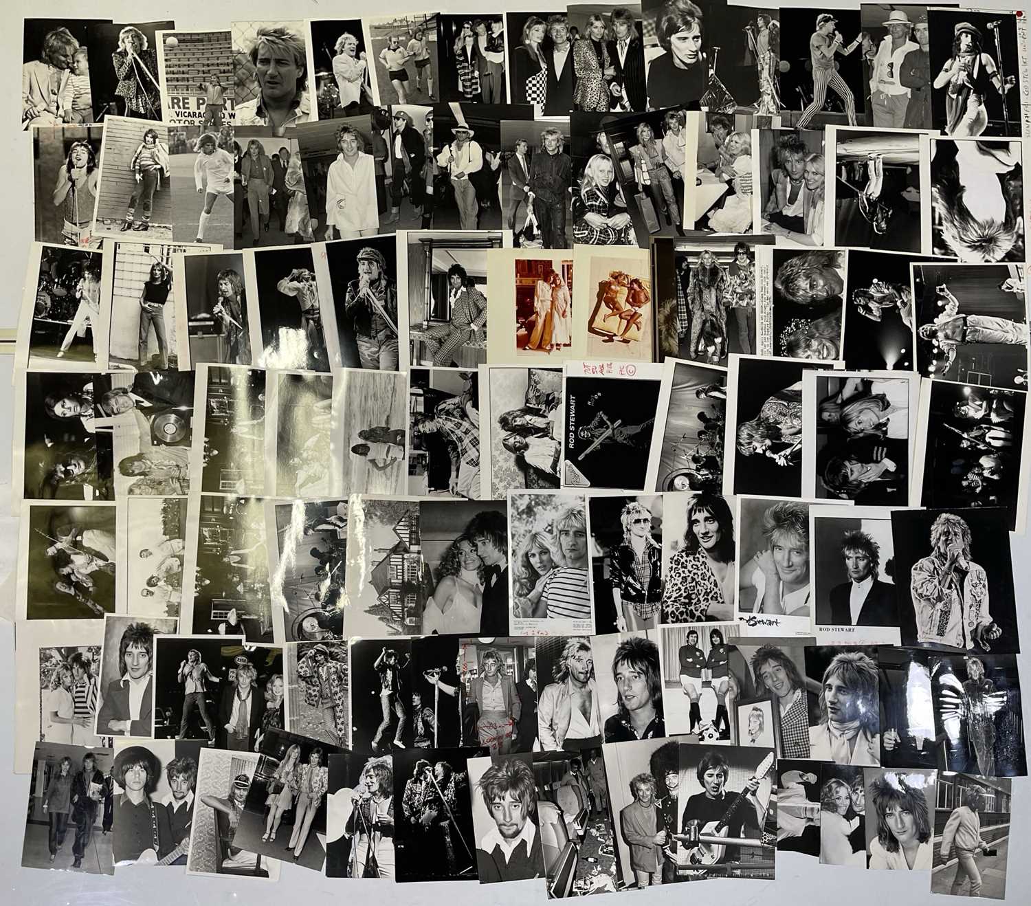 Lot 192 - ROD STEWART - LARGE COLLECTION OF PRESS PHOTOGRAPHS.