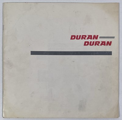 Lot 451 - DURAN DURAN - FULLY SIGNED 1981 CONCERT PROGRAMME.