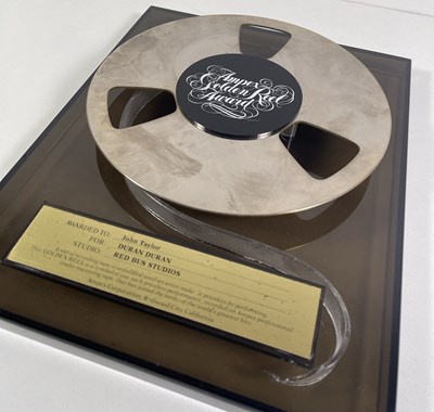 Lot 452 - DURAN DURAN - AMPEX GOLDEN REEL AWARD.