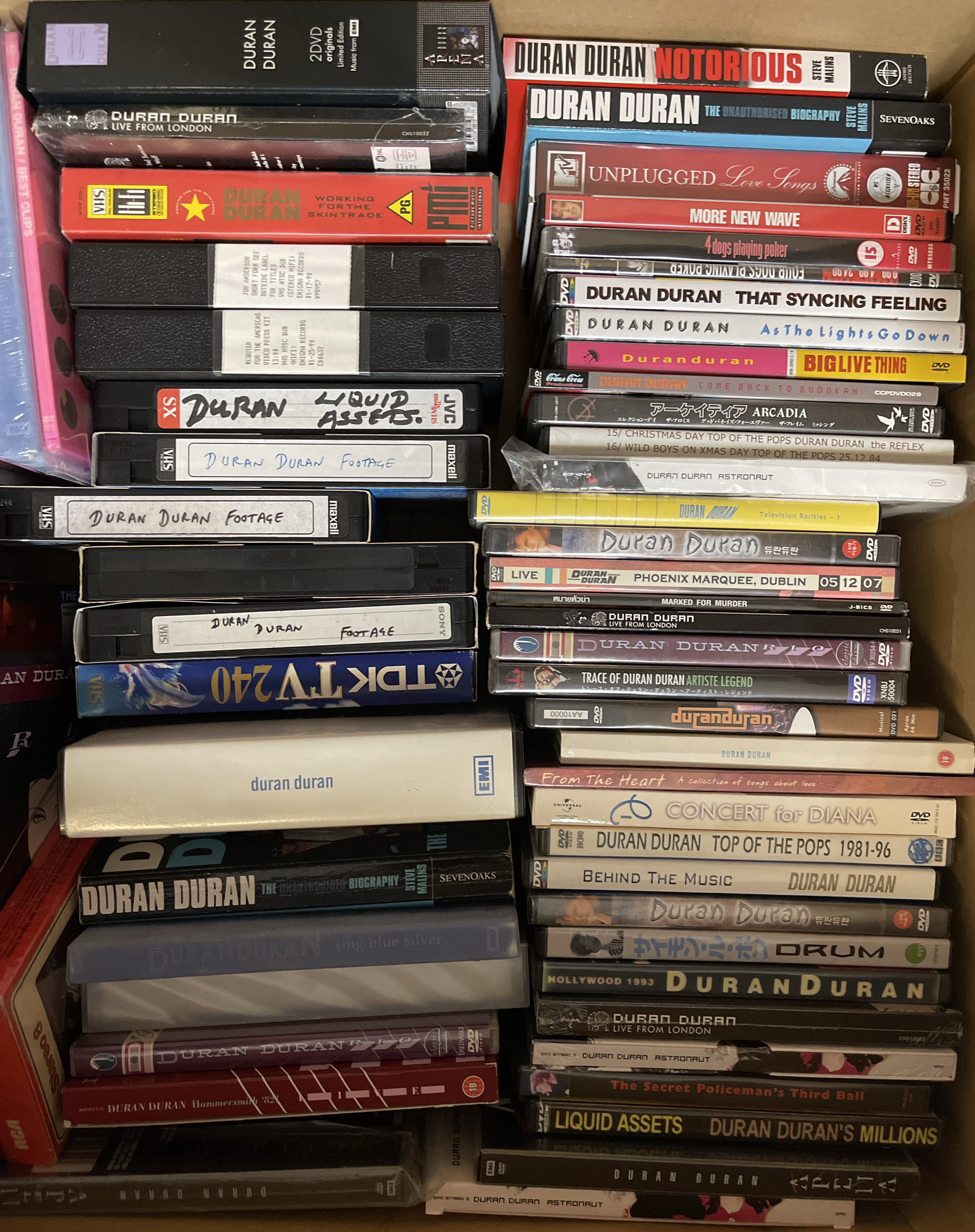Lot 453 - DURAN DURAN - RARE FORMATS / DVD COLLECTION.