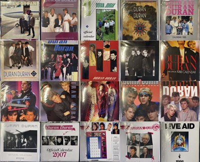 Lot 456 - DURAN DURAN RELATED CALENDARS INC OFFICIAL LIVE AID.