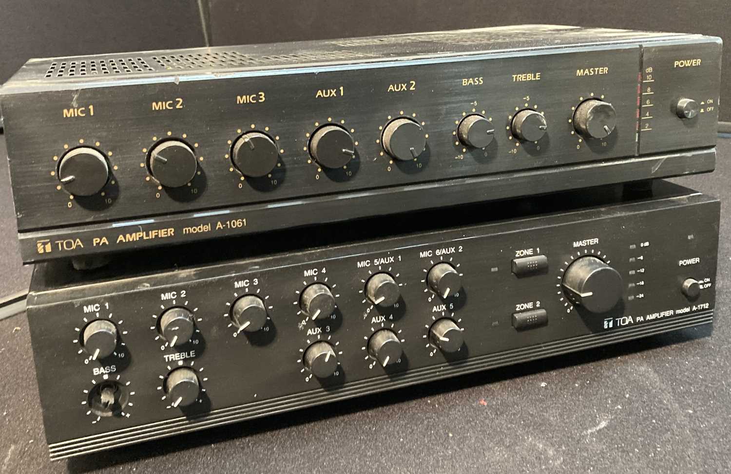 Lot 62 - TOA AMPLIFIERS.