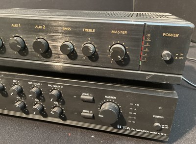 Lot 62 - TOA AMPLIFIERS.