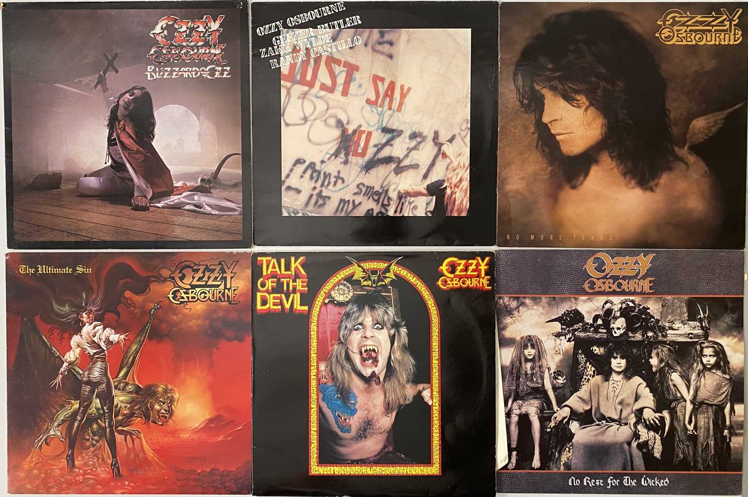 Lot 1177 - OZZY OSBOURNE / BLACK SABBATH - LP COLLECTION