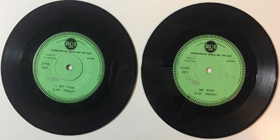 Lot 36 - Elvis Presley - One Night/ I Got Stung (UK RCA Single Sided 7" Demos)