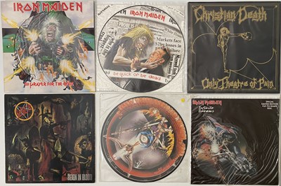 Lot 1259 - METAL - LP/12" COLLECTION - PLUS IRON MAIDEN BOEING 747 MODEL!