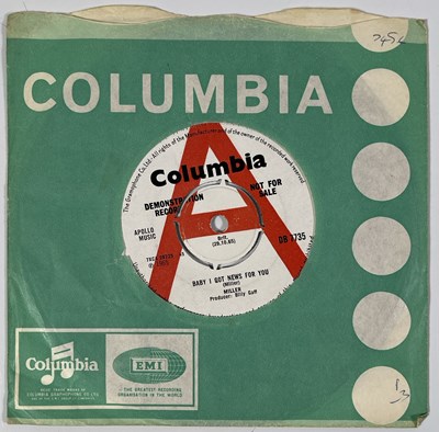 Lot 51 - MILLER - BABY I GOT NEWS FOR YOU/ THE GIRL WITH THE CASTLE 7" (UK PSYCH - DEMO - COLUMBIA - DB 7735)